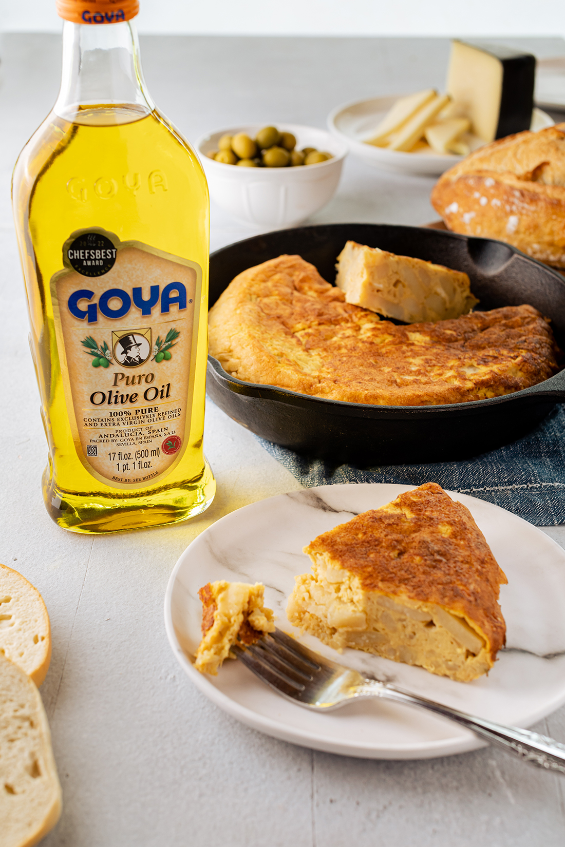 Spanish omelet with puro olive oil