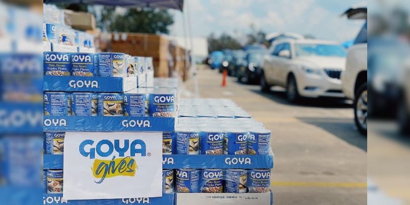 Goya distribuye alimentos afectados huracanes Ian y Fiona
