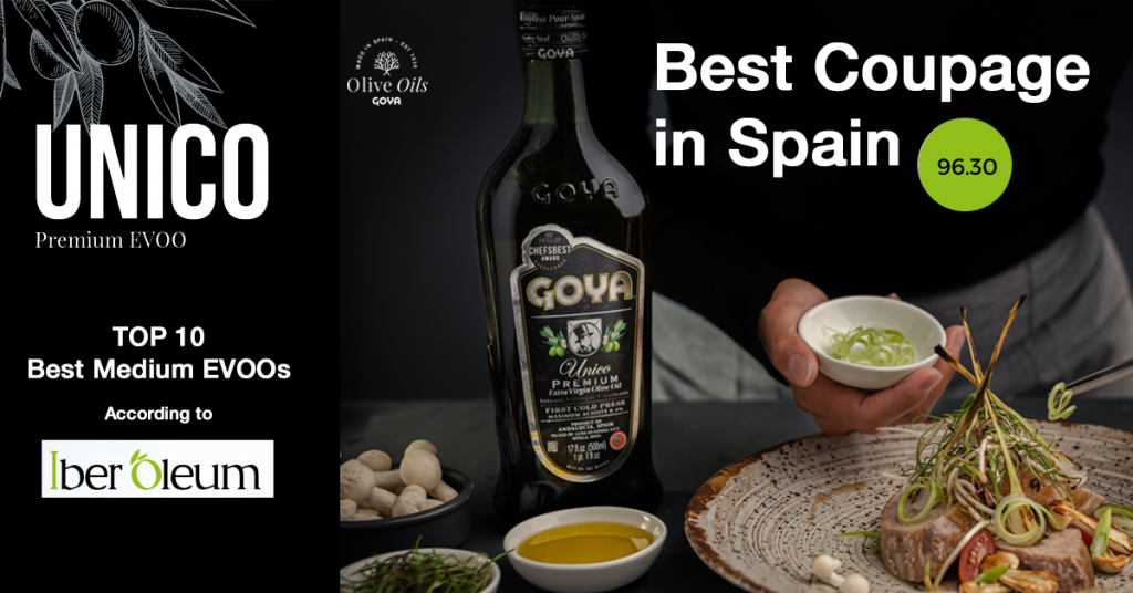 Goya unico mejor coupage de España en la Guía IberOleum 2023