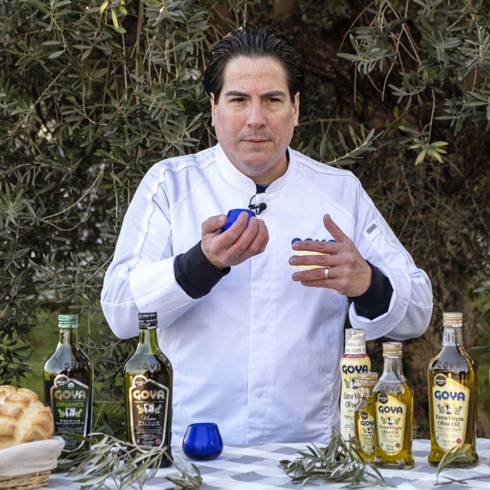 cata de aceite de oliva virgen extra con Fernando Desa
