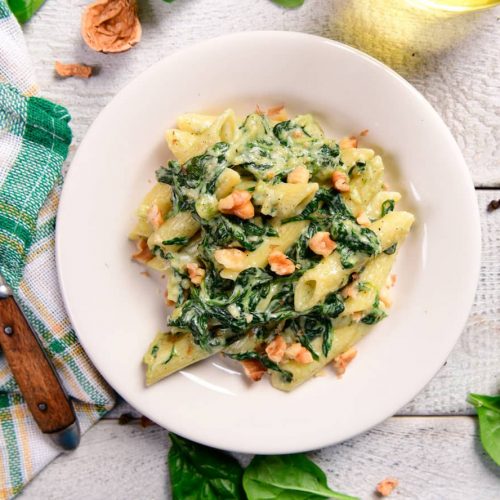 spinach-walnut-penne